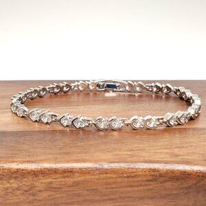 925 Sterling Silver 7" Womens 2ct Diamond Tennis Bracelet Ladies New Jewelry